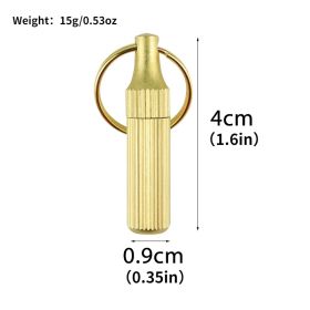 1pc Mini Brass Capsule Knife