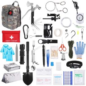 125Pcs Survival Kits Emergency Survival Gear