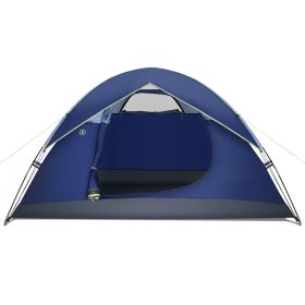 4-Person Dome Tent; Rain Fly & Carrying Bag