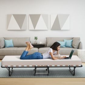 Folding Bed with Memory Foam Mattress