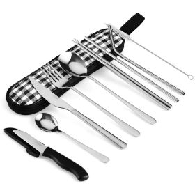 10 Pcs Cutlery Set with Carrying Bag