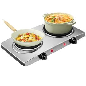 1800W Double Electric Countertop Burner