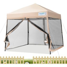 9'x9' Pop up Canopy Tent with Mosquito Netting