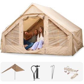 Inflatable Tent with Canopy and Pump 4-5 Person