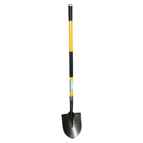 Round Point Shovel - Sturdy 54' Fiberglass Handle