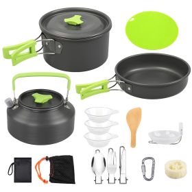 16Pcs Camping Stove Cookware Kit