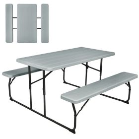 Folding Picnic Table Bench Set