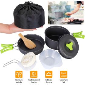 9Pcs Camping Cooking Ware Set