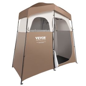 Camping Shower Tent, 83" x 42" x 83" 2 Rooms