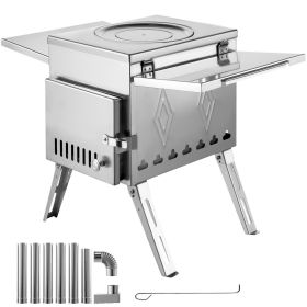 VEVOR Camping Wood Stove 304 Stainless Steel