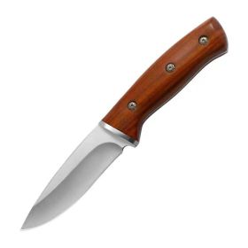 Full-tang Fixed Blade Knife with Leather Sheath