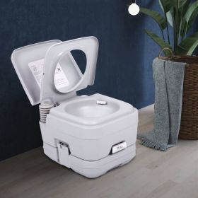 Lightweight Portable Toilet, 2.6 Gallon Flushable