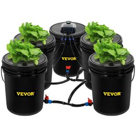 VEVOR Hydroponics Deep Water 5 Gallon 5 Buckets