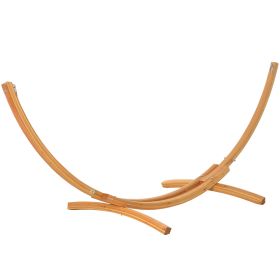 Outsunny 10.6' Wooden Hammock Stand - 264lbs, Natural