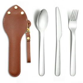 ReaNea Silver Portable Flatware Set