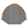 Camping Tent 4 Persons Gray and Orange