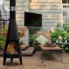 Steel Chiminea Patio Heater