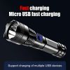 USB Chargeable Strong Light Handheld Flashlight