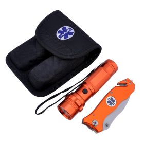 Survival Knife and Flashlight Set