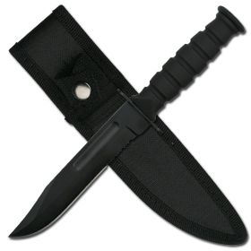 Half Serrated Survival Knife