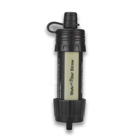 Portable Filter with Purifier Straw (Color: Black)