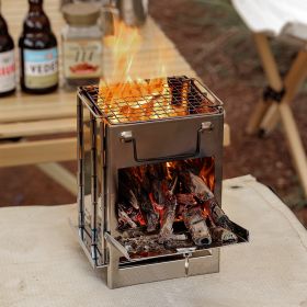 Wood Burning Camp Stove (size: 210*200*270mm)