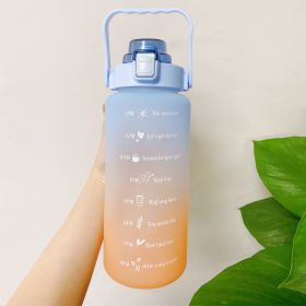 2L Large Capacity Water Bottle (Color: Blue 1)