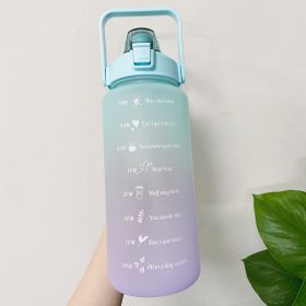 2L Large Capacity Water Bottle (Color: Green 1)