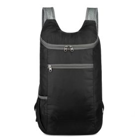 1pc Outdoor Portable Backpack (Color: Black)