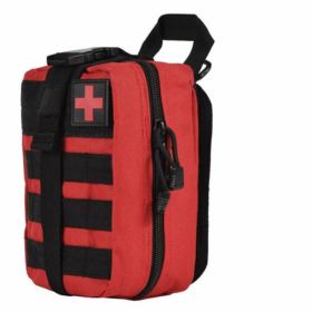 Tactical First Aid Pouch (Bag Only) (Color: Red)