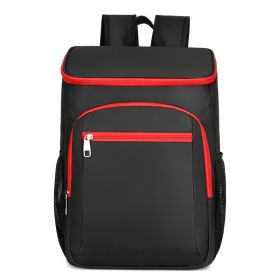 Thermal Insulated Backpack (Color: Black/Red)