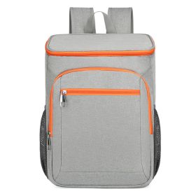 Thermal Insulated Backpack (Color: Gray/Orange)