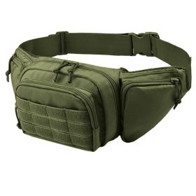 Tactical Waist Pack Nylon Bodypack (Color: Green)