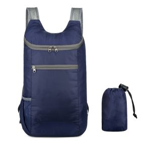 1pc Outdoor Portable Backpack (Color: dark blue)