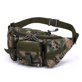 Waterproof Nylon Fanny Pack With Adjustable Belt (Color: Conglin digital, size: The belt can be adjusted)