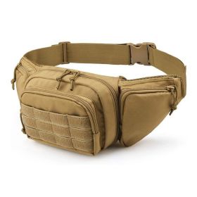 Nylon Camping Belt Bag; Military Tactical (Color: Khaki)