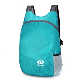 Lightweight Foldable Nylon Hiking Backpack (Color: Lake Blue)