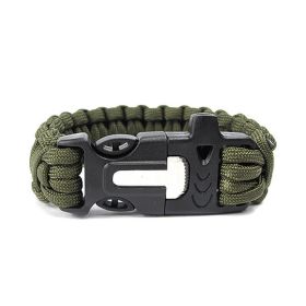 Emergency Umbrella Rope Bracelet (Color: Army Green)