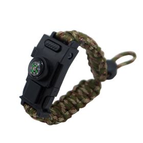 Rope Knife Camping Bracelet For Survival (Color: 209army green camouflage)