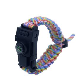 Rope Knife Camping Bracelet For Survival (Color: Rainbow)