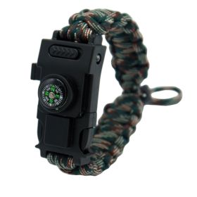 Rope Knife Camping Bracelet For Survival (Color: Mountain camouflage)