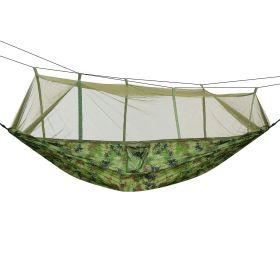 600lbs Load 2 Persons Hammock with Mosquito Net (Color: Camouflage)