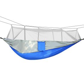 600lbs Load 2 Persons Hammock with Mosquito Net (Color: Grey)