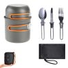 5Pcs Camping Cookware Mess Kit