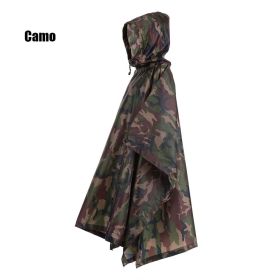 Waterproof 3-in-1 Raincoat Backpack Cover (Color: Camo)