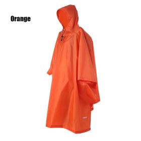 Waterproof 3-in-1 Raincoat Backpack Cover (Color: Orange)