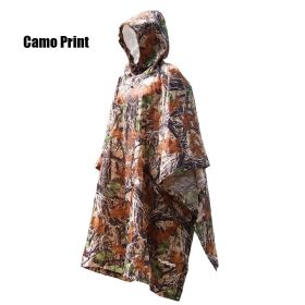 Waterproof 3-in-1 Raincoat Backpack Cover (Color: Camouflage)