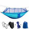 Camping Hammock with Mosquito Net Ultralight (Color: Blue)