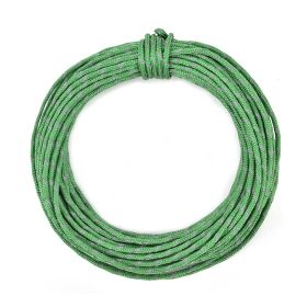 50ft Reflective Nylon Wind Rope Cord; Tent (Color: Green)