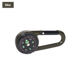 1pc Double-sided Multifunctional Compass (Color: Olive)